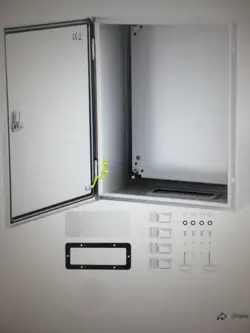 VEVOR ELECTRICAL ENCLOSURE 20 IN. X 16 IN. X 10 IN. NEMA 4X CABON STEEL OUTDOOR