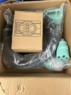 50 AMP 15FT GENERATOR CORD WITH POWER INLET BOX WATERPROOF COMBO KIT