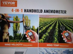 VEVOR HANDHELD ANEMOMETER