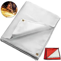 VEVOR WELDING BLANKET FIBERGLASS BLANKET 8 X 10 FT FIRE RETARDANT BLANKET WHITE