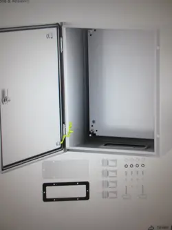 VEVOR ELECTRICAL ENCLOSURE 20 IN. X 16 IN X 10 IN NEMA 4X CABON STEEL OUTDOOR