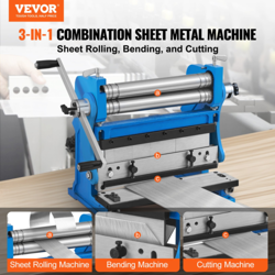 VEVOR SHEET METAL BRAKE, 12-INCH, 3-IN-1 COMBINATION SHEAR BRAKE ROLL MACHINE, 2