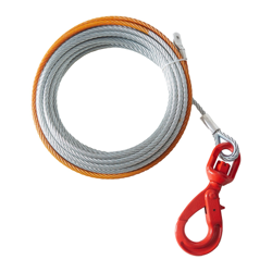 GALVANIZED STEEL WINCH CABLE, 3/8 IN X 50 FT, 15,200 LBS BREAKING STRENGTH – HEA