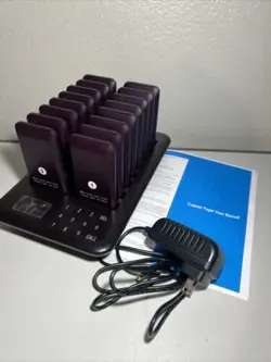 RESTAURANT PAGER BEEPER SYSTEM 16 COASTERS WIRELESS PAGERS FOR RESTAURANTS