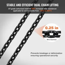 VEVOR ELECTRIC CHAINS HOIST SINGLE PHASES CRANE HOIST 2200LBS LOAD 20 T LIFTING