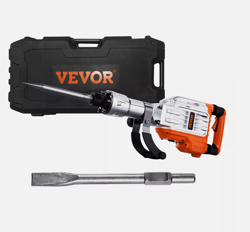 DEMOLITION JACK HAMMER CONCRETE BREAKER 3500W ELECTRIC HAMMER 2 CHISEL BITS