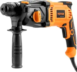 VEVOR 1 INCH SDS-PLUS ROTARY HAMMER DRILL, 8 AMP CORDED DRILLS
