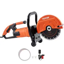 9'' PORTABLE ELECTRIC CONCRETE SAW WET/DRY SAW CUTTER WITH WATER PUMP AND BLADE