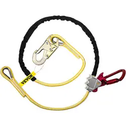 VEVOR POSITIONING LANYARD ADJUSTABLE ROPE LANYARD 6 FT FOR ARBORIST CLIMBING
