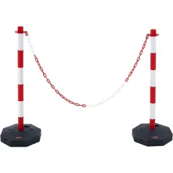 2 PCS ADJUSTABLE TRAFFIC DELINEATOR POST CONES TRAFFIC SAFETY DELINEATOR BARRIER