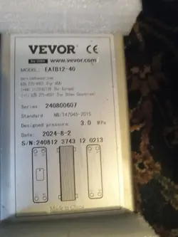 VEVOR HEAT EXCHANGER