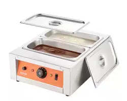 VEVOR CHOCOLATE TEMPERING MACHINE 2 TANKS CHOCOLATE MELTING POT STAINLESS STEEL