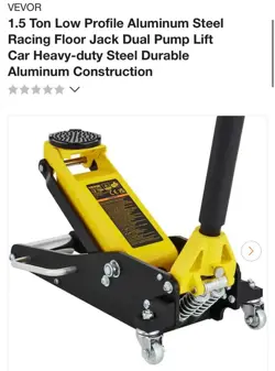 1.5 TON LOW PROFILE ALUMINUM STEEL RACING FLOOR JACK DUAL PUMP LIFT CAR HEAVY