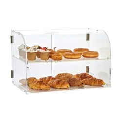 VEVOR PASTRY DISPLAY CASE, 2-TIER COMMERCIAL COUNTERTOP BAKERY DISPLAY CASE, ACR