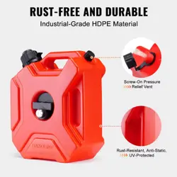 VEVOR 5L RED FUEL TANK PETROL CANS