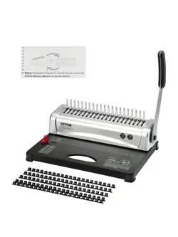 VEVOR BINDING MACHINE, COMB BINDING MACHINE 21-HOLES BINDING 450 SHEETS