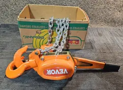 VEVOR MANUAL LEVER CHAIN HOIST 6 TON 13200 LBS CAPACITY 20 FT COME ALONG HS6-6