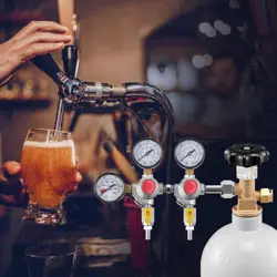 VEVOR TRIPLE GAUGE REGULATOR, CO2 REGULATOR GAUGE WITH 0-60PSI, HEAVY DUTY CO2 G