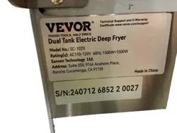 FRYER DUAL TANK