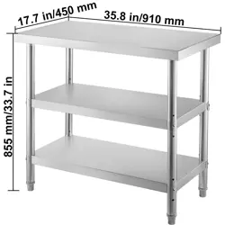 TABLE COMMERCIAL STAINLESS