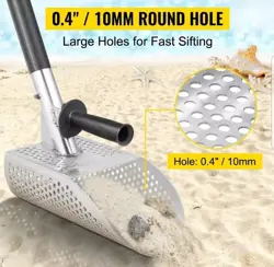 METAL DETECTOR SAND SCOOP DETECTING HUNTING SCOOP W/ STAINLESS STEEL HANDLE 