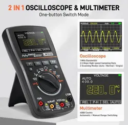 GOCHIFIX 2-IN-1 HANDHELD DIGITAL OSCILLOSCOPE MULTIMETER WITH LEADS/BAG