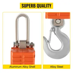 VEVOR HANGING SCALE 1000KG (2200LBS) ORANGE DIGITAL INDUSTRIAL HEAVY DUTY CRANE