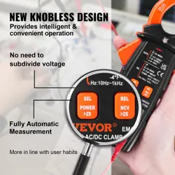 VEVOR DIGITAL CLAMP METER T-RMS, 6000 COUNTS, 600A CLAMP MULTIMETER TESTER, MEAS