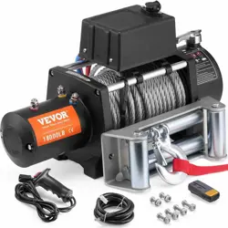 ELECTRIC WINCH, 18,000 LBS., 12V DC TRUCK WINCH 7/16
