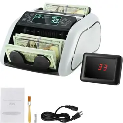 VEVOR MONEY COUNTER MACHINE BILL COUNTER + UV MG IR AND DD COUNTERFEIT DETECTION
