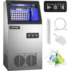 VEVOR 90LBS/24H COMMERCIAL ICE MAKER UNDERCOUNTER FREESTAND ICE CUBE MACHINE