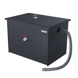 VEVOR COMMERCIAL GREASE TRAP, 30 LBS GREASE INTERCEPTOR, SIDE INLET INTERCEPTOR