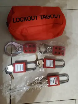  ELECTRICAL LOCKOUT TAGOUT KIT SAFETY PADLOCKS