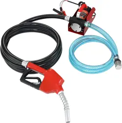 DIESEL FUEL TRANSFER PUMP KIT 10 GPM 12V DC WITH AUTOMATIC SHUT-OFF NOZZLE