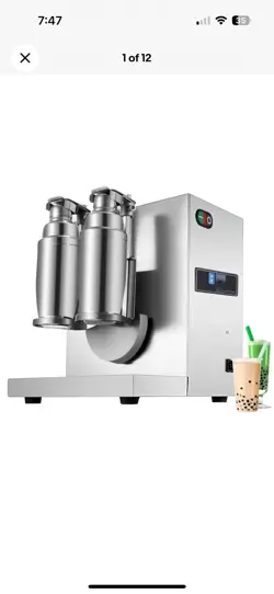 BUBBLE BOBA MILK TEA SHAKER SHAKING MACHINE MIXER AUTO CONTROL STAINLESS