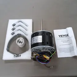 VEVOR YDK250-6G52 1/3HP FURNACE BLOWER MOTOR  110-120V 4.4A 1075RPM 4 SPEEDS NEW