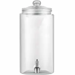 BEVERAGE DISPENSER 2 GAL. DRINK DISPENSERS FOR PARTIES GLASS JUICE DISPENSER