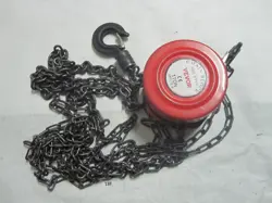 1TON MANUAL CHAIN HOIST PULLER BLOCK W/ 2 HOOKS 10 FEET LIFT BLACK LIFT HSZ 3M