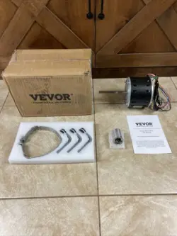 NEW 1/3 HP FURNACE BLOWER MOTOR 110-120V 4.4A 1075RPM 4 SPEEDS 48 FRAME 1 PHASE