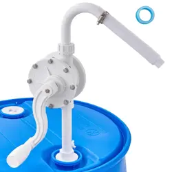 VEVOR DRUM PUMP, 6.5 GPM FLOW, ROTARY BARREL PUMP HAND CRANK,FITS 5 TO 55 GALLON