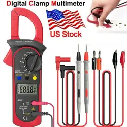DIGITAL MULTIMETER TESTER AC DC VOLT AMP CLAMP METER AUTO RANGE LCD HANDHELD