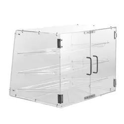 VEVOR PASTRY DISPLAY CASE, 3-TIER COMMERCIAL COUNTERTOP BAKERY DISPLAY CASE