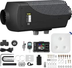 VEVOR 8KW DIESEL AIR HEATER MUFFLER DIESEL HEATER 12V REMOTE CONTROL DIESEL