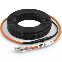 VEVOR SELF-REGULATING PIPE HEATING CABLE, 80-FEET 5W/FT HEAT TAPE FOR PIPES FREE