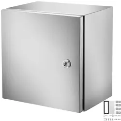 NEW  STAINLESS STEEL ENCLOSURE, 12 X 12 X 8'' NEMA 4X STEEL ELECTRICAL