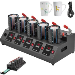 VEVOR 5-IN-1 MUG HEAT PRESS MACHINE COMMERCIAL SUBLIMATION