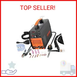 VEVOR TIG WELDER 210AMP, 3 IN 1 WELDER TIG, 110/220V DUAL VOLTAGE HF TIG/STICK/C