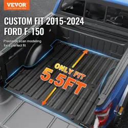 TRUCK BED MAT FIT 2015-2024 FORD F-150 TPE TRUCK BED LINER ACCESSORIES
