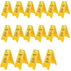 VEVOR 16 PACK WET FLOOR SIGN, 25