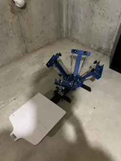 VEVOR SCREEN PRINTING MACHINE, 4 COLOR 1 STATION 360° ROTABLE SILK SCREEN 